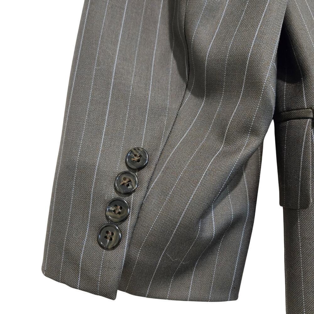 Joseph Abboud 100% Wool Pinstripe Suit Jacket Blazer Made in USA Size 40R - Picture 6 of 10